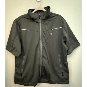 Little Donkey Andy Women's Dark Grey Short Sleeve Jacket Lightweight Vest XXL